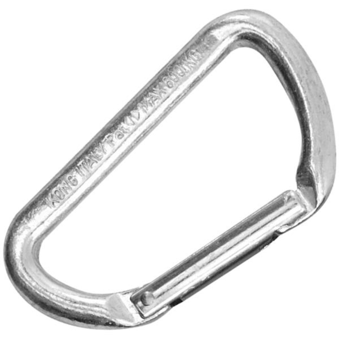 KONG Mini D Carabiner - Straight Gate, Polished
