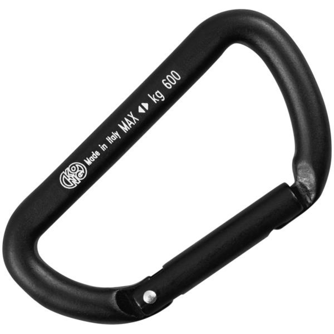 KONG Mini D, чёрный алюминиевый карабин (Sz.6)