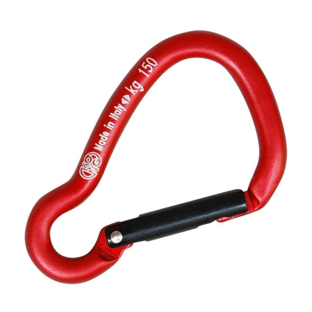 KONG Harness Carabiner – Red/Black, Aluminium, Sz.6