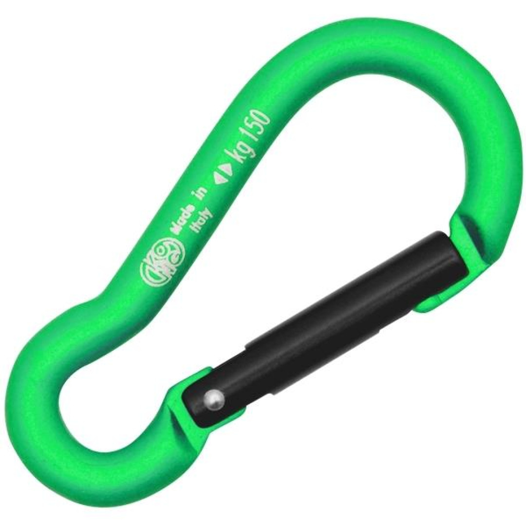 KONG Mini Pear Carabiner SZ.6 - Green/Black (Aluminum)