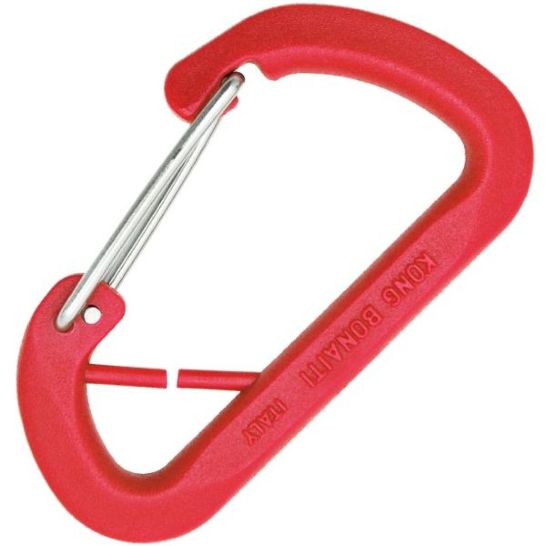 KONG 8023577018157 Asymmetric Keychain Carabiner - Red