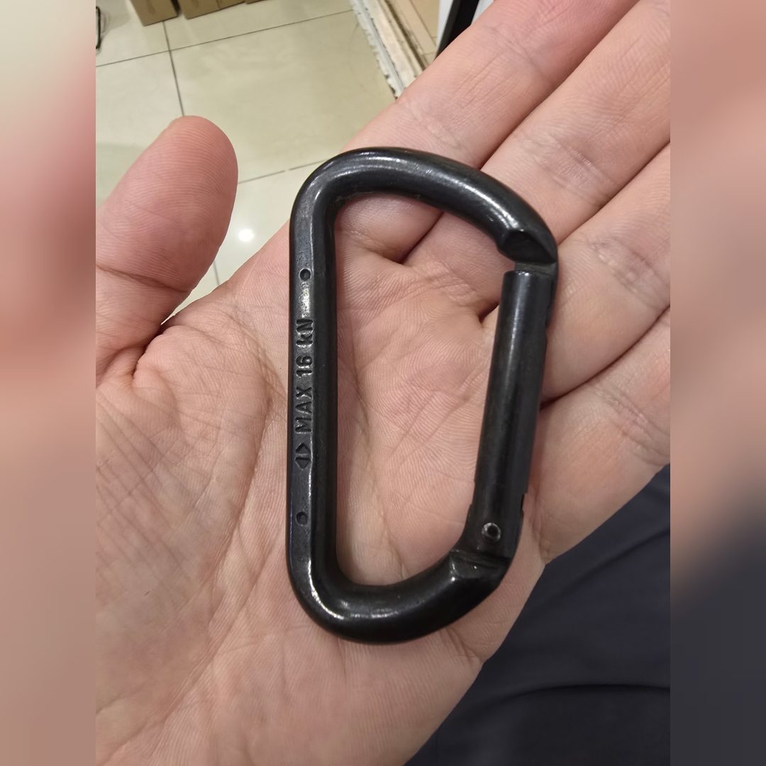 KONG Mini D Steel Carabiner - Black