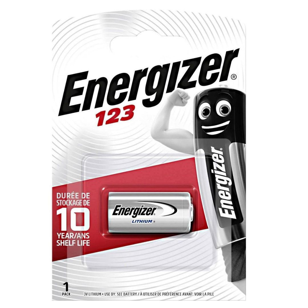 Energizer Литиевая батарейка CR123, 1 шт.