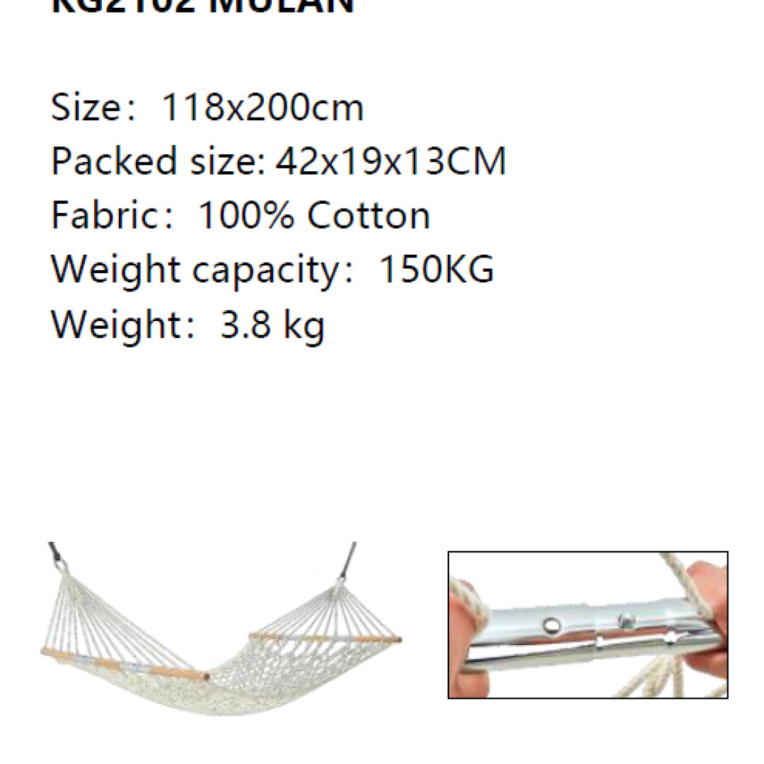 King Camp Mulan Net Hammock 118 x 200 cm