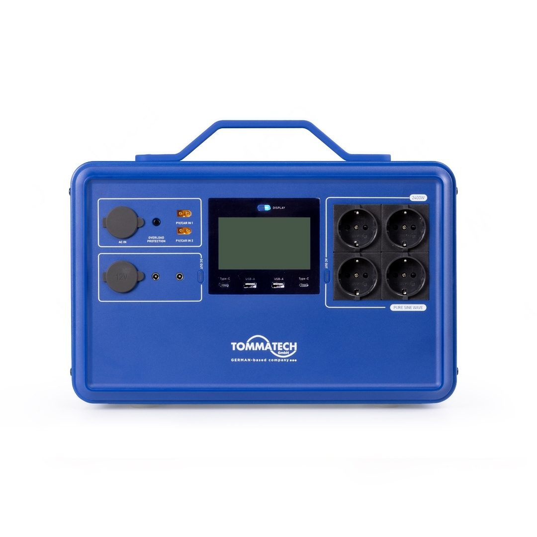 TommaTech V Series PLUS 2400W Portable Power Station, 2240Wh