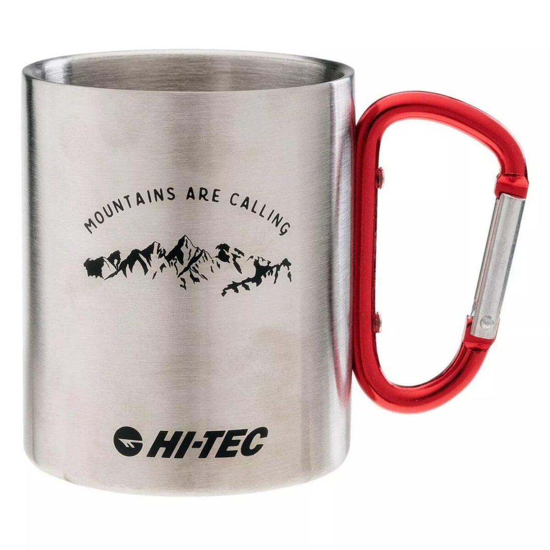 Hitec 5902786445295 Travel Mug with Carabiner, Red