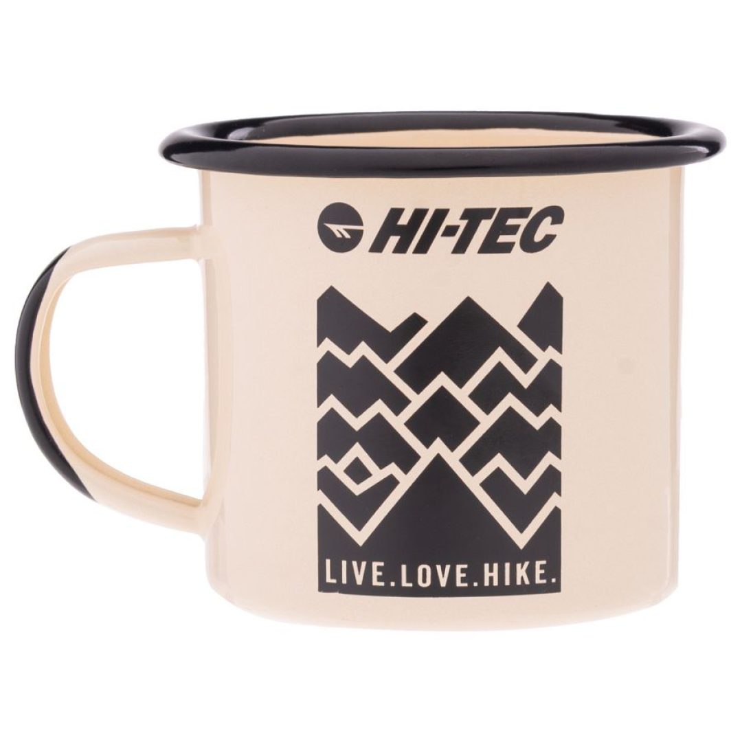 Hitec RUGGI enamel mug VANILAICE/BLACK 350 ml
