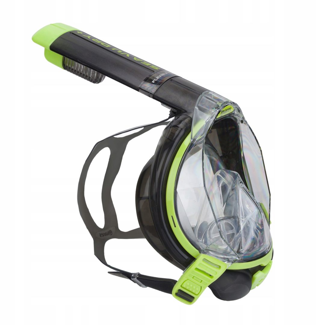Mares Sea VU Dry полнолицевая маска Smoke Lime L/XL