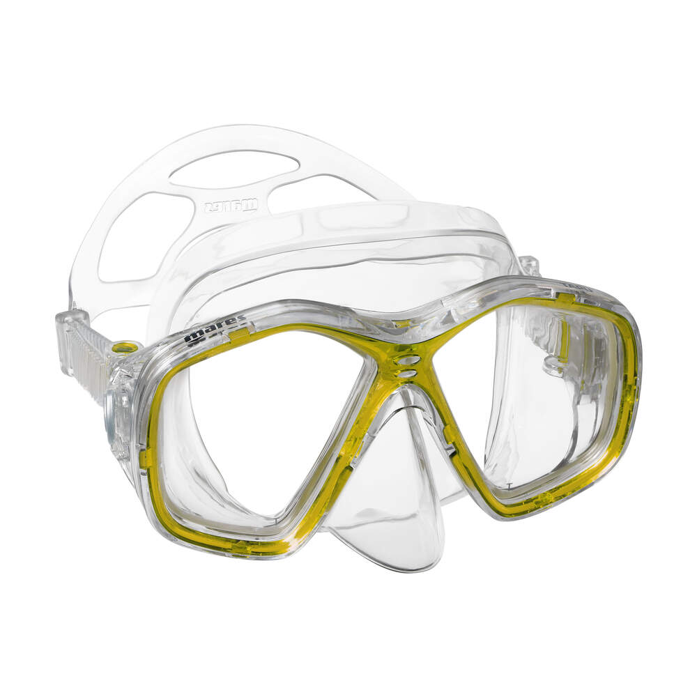 Mares Tapu 411281 Snorkelling Mask, Yellow Frame