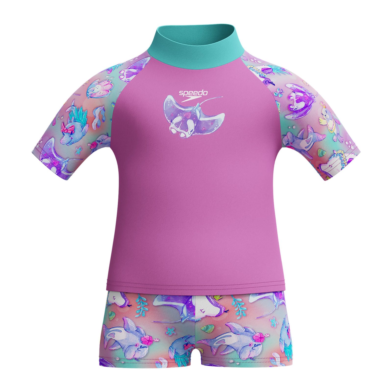 Speedo Digi PT SS Rash Top Set IF Purple комплект для плавания