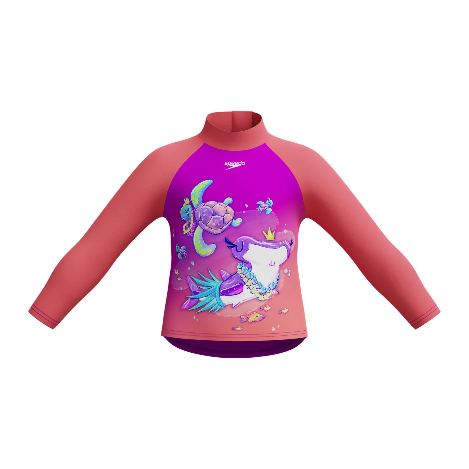 Speedo PT LS Diphem Rash Top IF Purple Long-Sleeve Swim Top