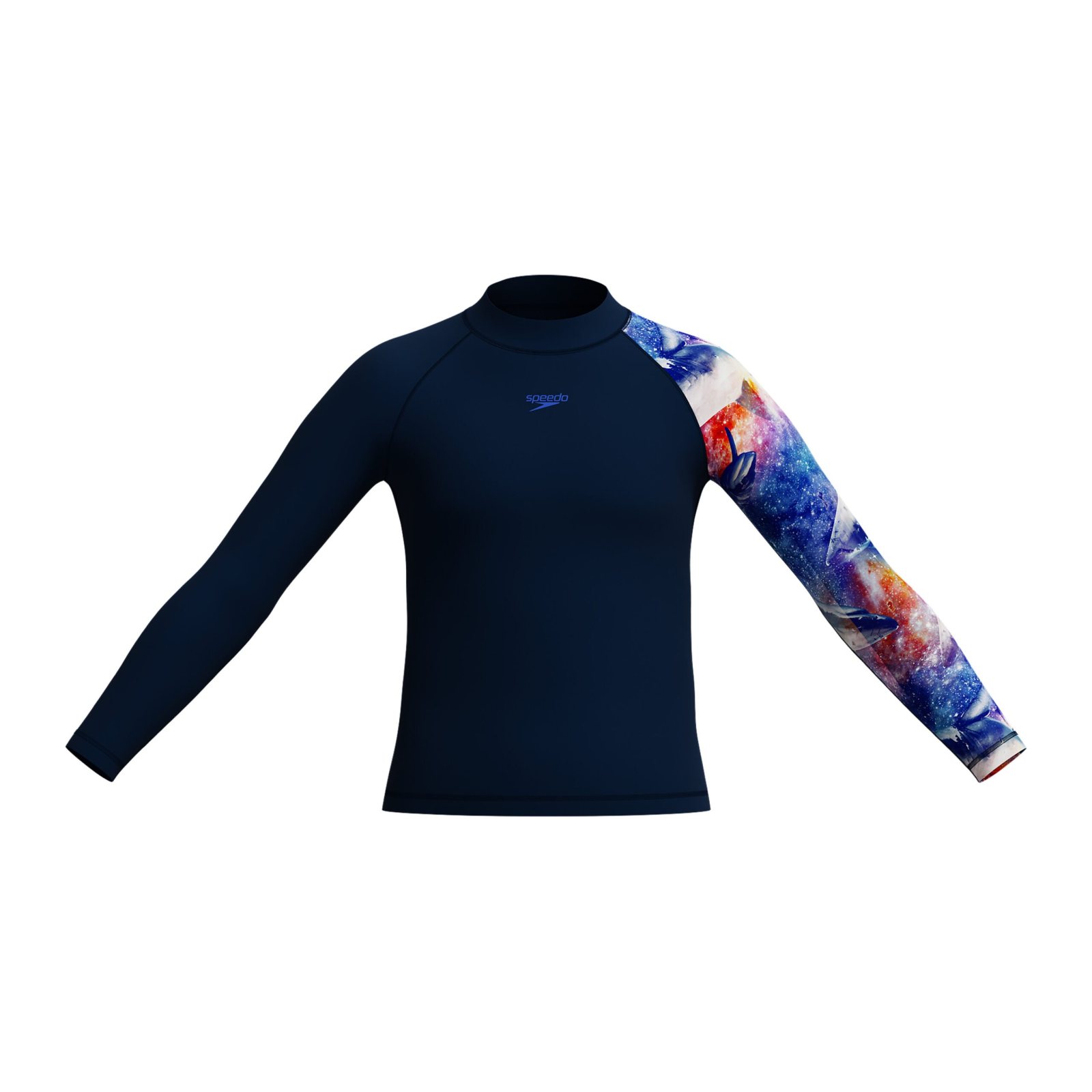 Speedo Print Top Rash Top JM Blue верх для плавания
