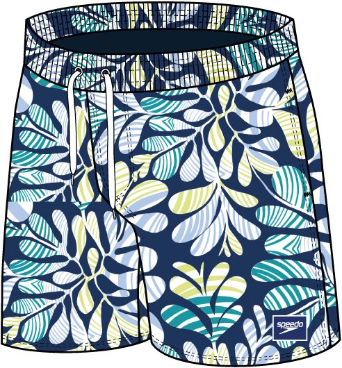 Speedo Print 16″ Wsht Blue/green