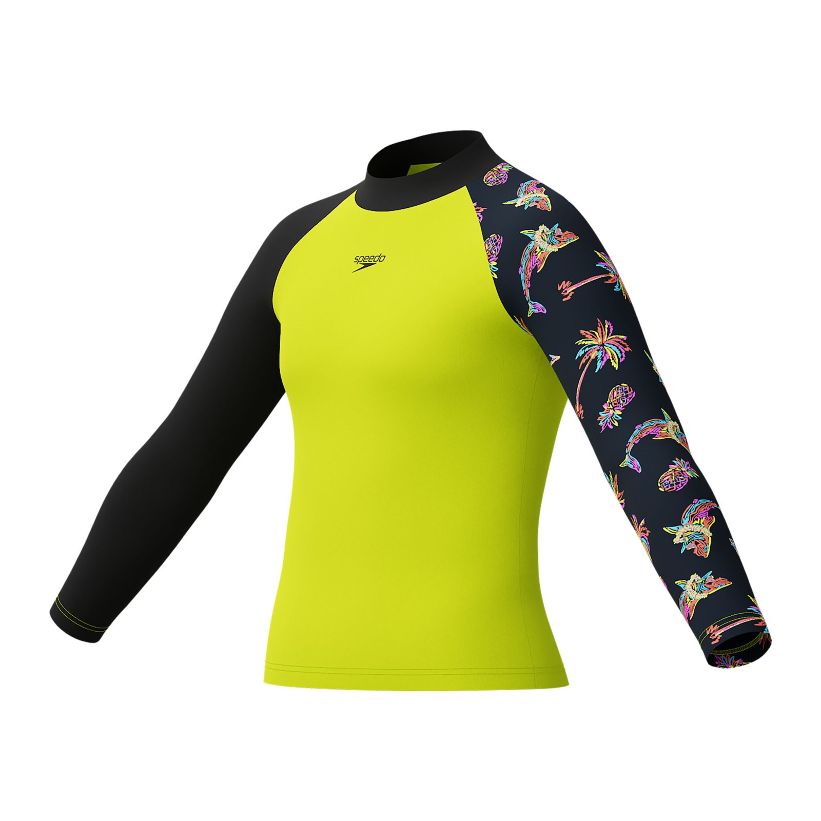 Speedo Prnt LS Rash Top JM Black Güneş Koruyucu Üst
