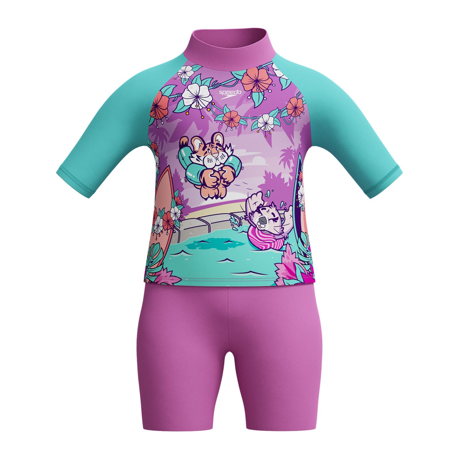 Speedo SP Top Jam IF Purple 7613 Sun Protection Set