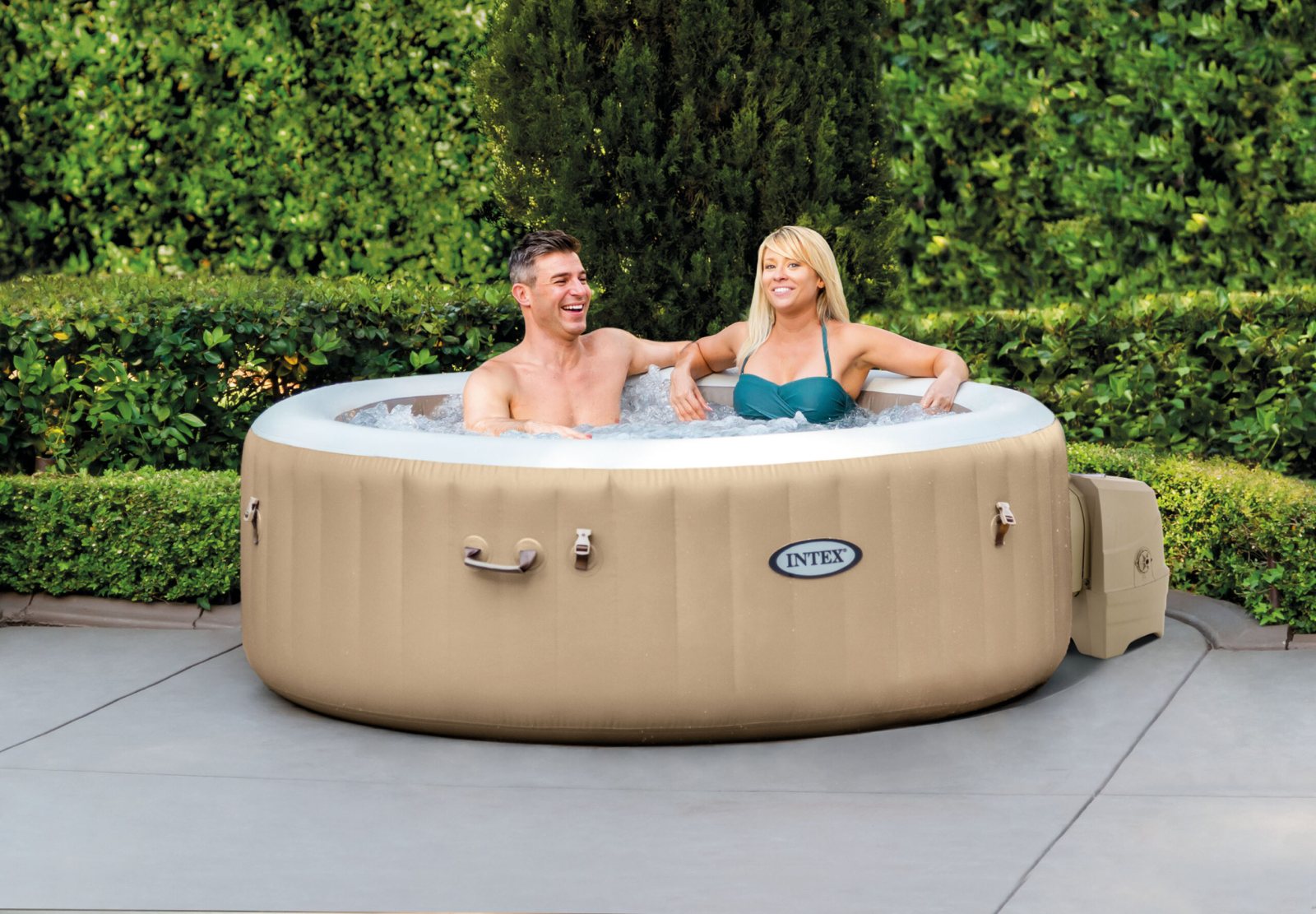 PURE 28426 Bubble Massage Inflatable Hot Tub