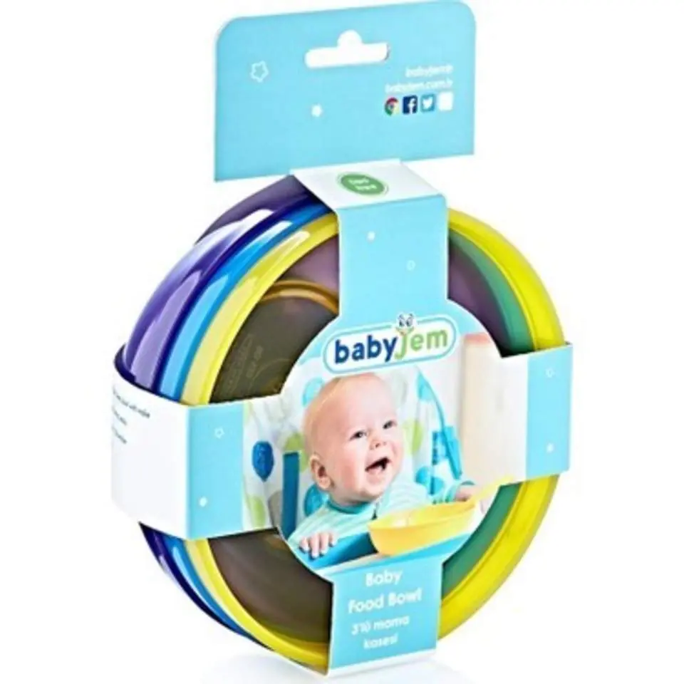 Babyjem — набор из 3 мисок для детского питания