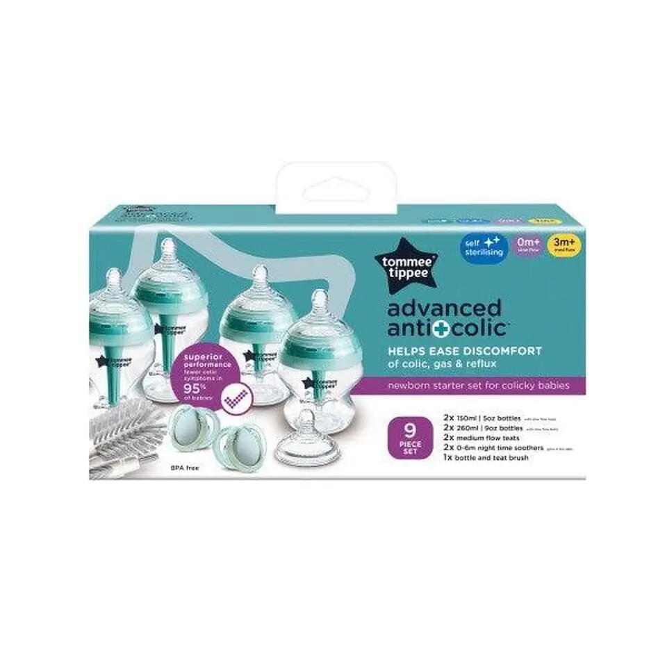 Tommee Tippee Advanced Anti-Colic Kolikli Bebekler İçin Yenidoğan Biberon Başlangıç Seti