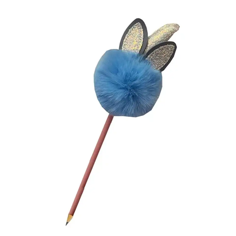 Bubu Kırtasiye Plush Pom-Pom Pencil