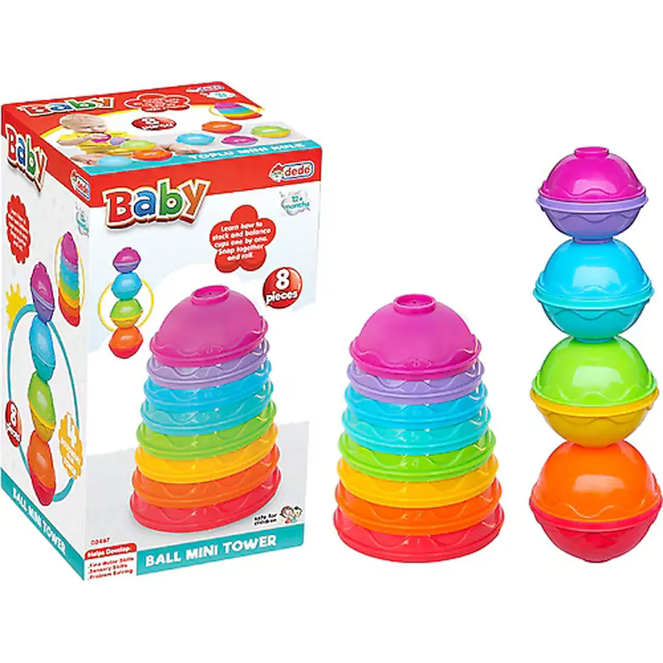 Dede Toplu Mini Kule Bebek Oyuncağı