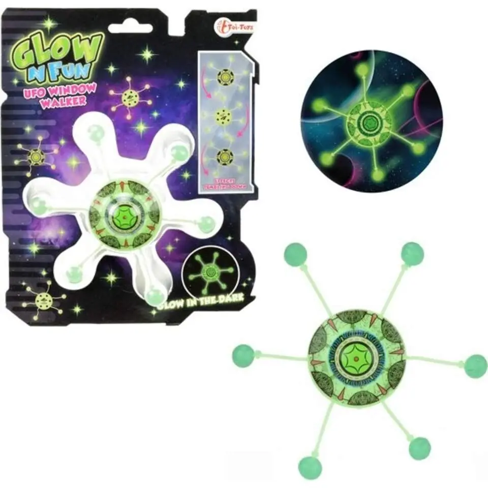 Toi-Toys Glow-in-the-Dark Rolling UFO