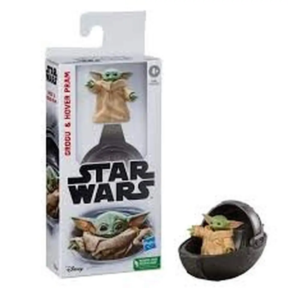 Star Wars Grogu, фигурка 15 см с летающим автомобилем