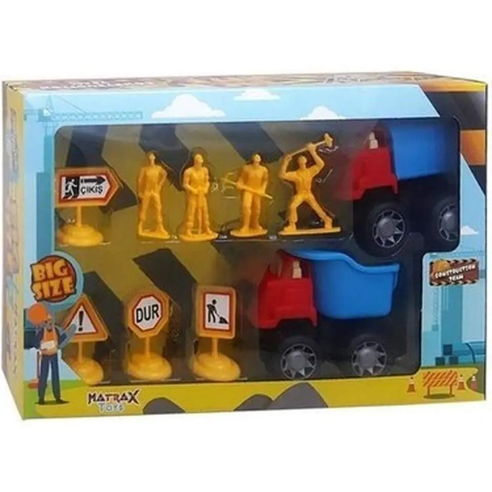 Matrax Oyuncak Construction Team Roadworks Set