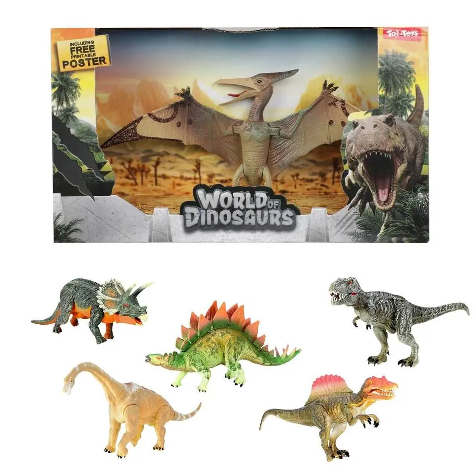 Toi-Toys World of Dinosaurs Dinosaur Figure Play Set 6+