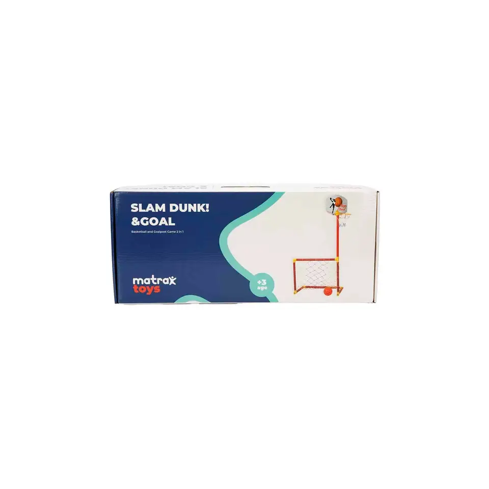 Matrax Oyuncak Portable Football Goal and Basketball Hoop Set