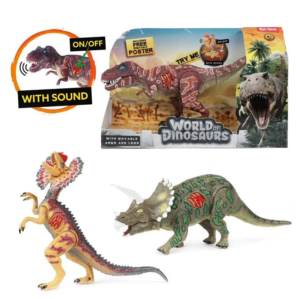 Toi-Toys World of Dinosaurs — игрушечный динозавр со звуком