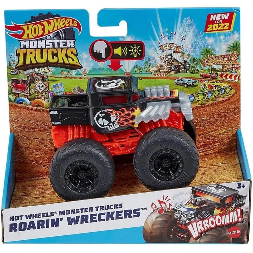 Hot Wheels Monster Trucks Roarin Wreckers HDX60 Sesli Işıklı Oyuncak Kamyon