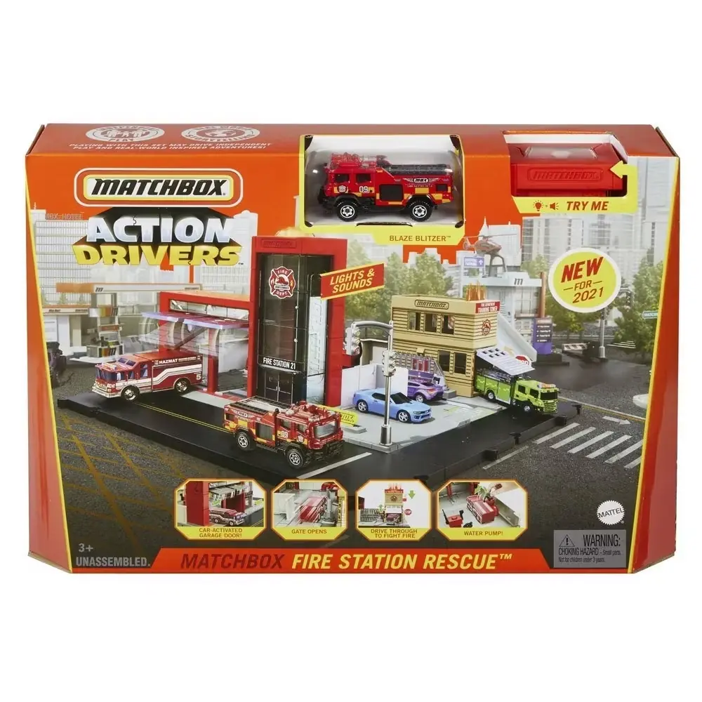 Matchbox Action Drivers İtfaiye İstasyonu Oyun Seti HBD74
