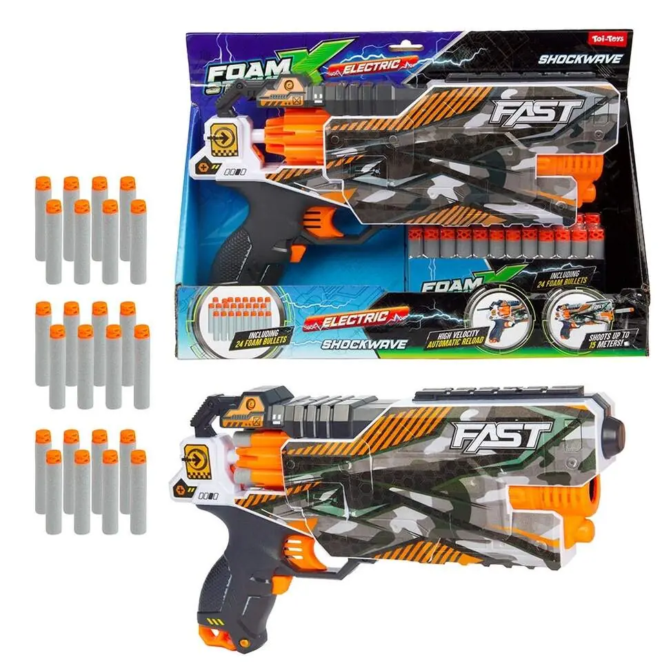 Toi-Toys 32088A Электрический игрушечный бластер + 24 дротика