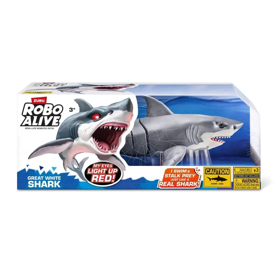 ZURU Robo Alive Great White Shark Moving Toy Shark