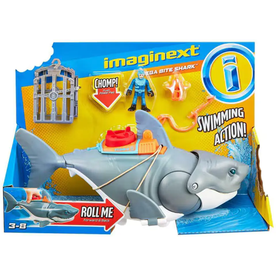 Mattel Games Imaginext Crazy Shark Playset GKG77