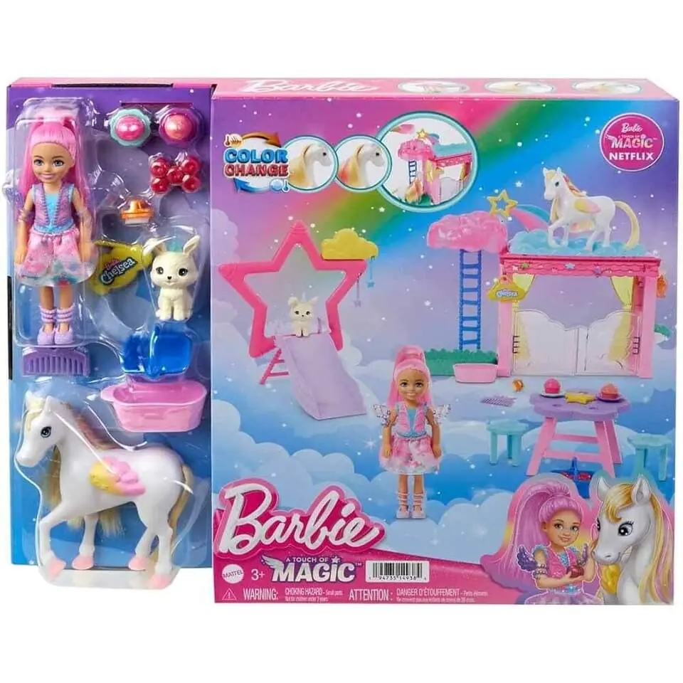 Barbie A Touch Of Magic Chelsea and Pegasus Playset