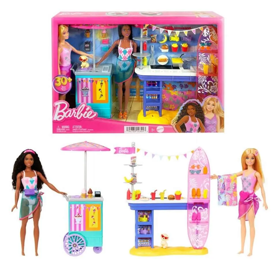 Barbie: пляжный прилавок с едой Brooklyn и Malibu
