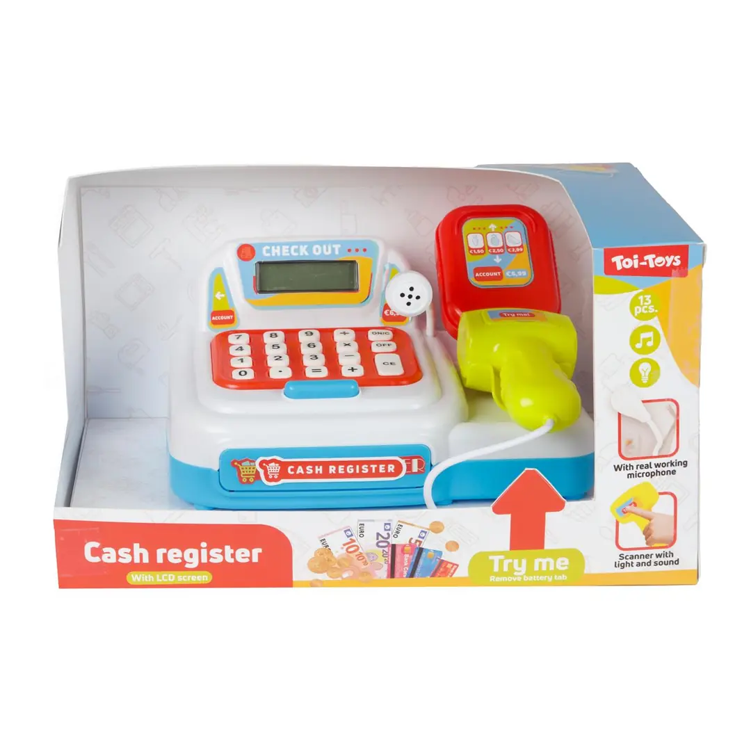 Toi-Toys 56487Z Toy Cash Register and Barcode Scanner