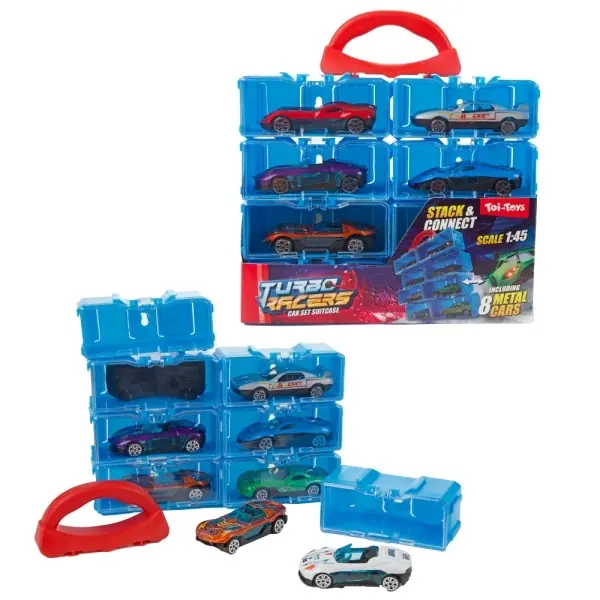 Toi-Toys Turbo Racers Metal Oyuncak Araba Seti 1:45 Ölçek