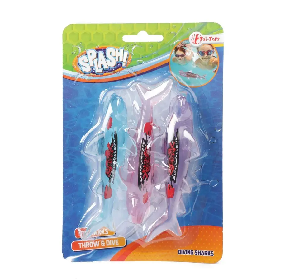 Toi-Toys «Ныряющие акулы», набор из 3 игрушек