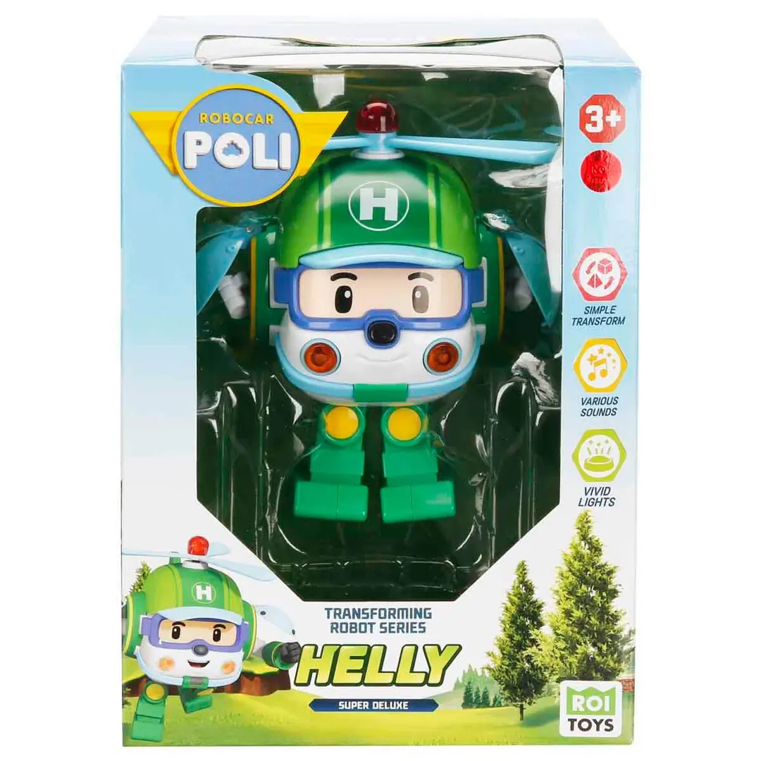 Sesli ve Işıklı Robocar Poli Büyük Transforming Robot Helly