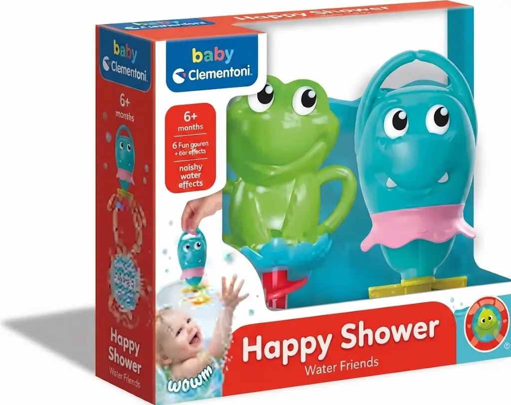 Baby Clementoni Happy Shower Water Friends Bebek Banyo Oyuncağı 6+ Ay