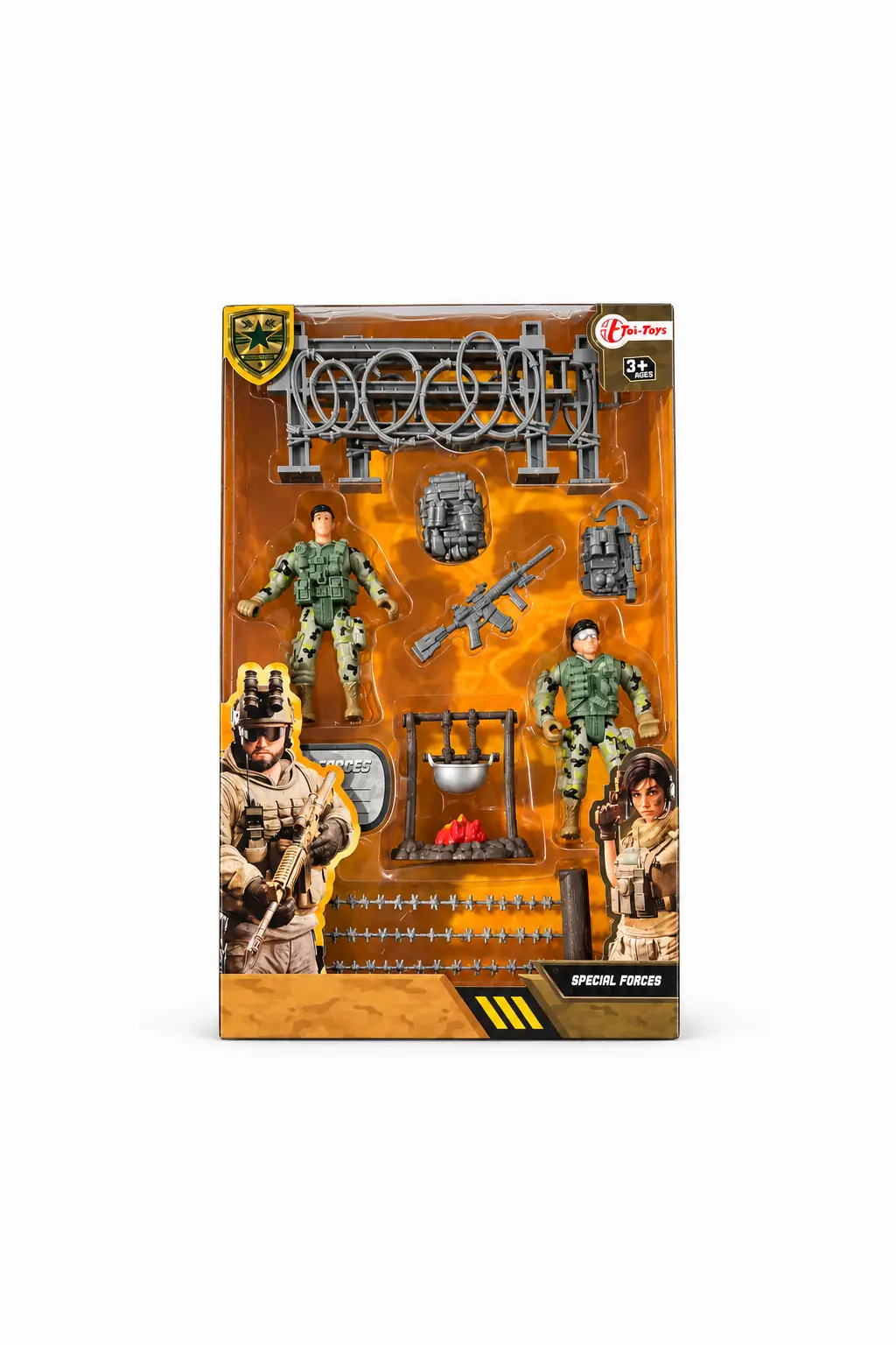 Toi-Toys ALFAFOX Военный игровой набор – 2 фигурки и аксессуары