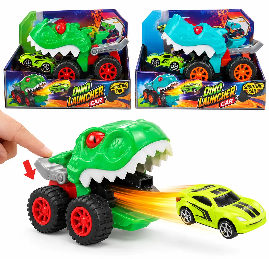 Toi-Toys Turbo Racers Dino & Shark — гоночная машинка с пускателем