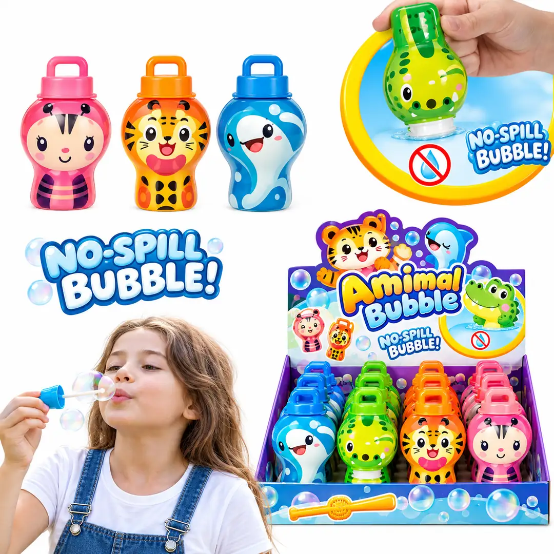Dökülmez Üfelemeli Baloncuk Oyuncağı 30 ml – 4 Farklı Model