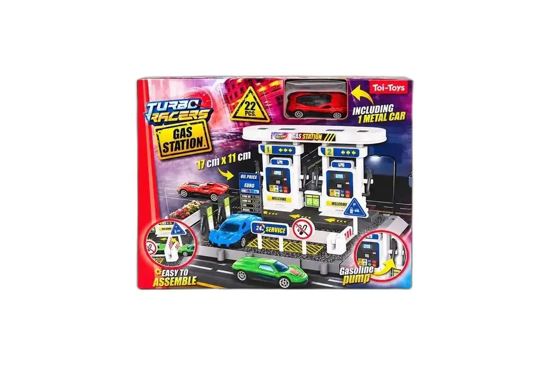 Toi-Toys Turbo Racers — игровой набор «Бензоколонка», 22 детали