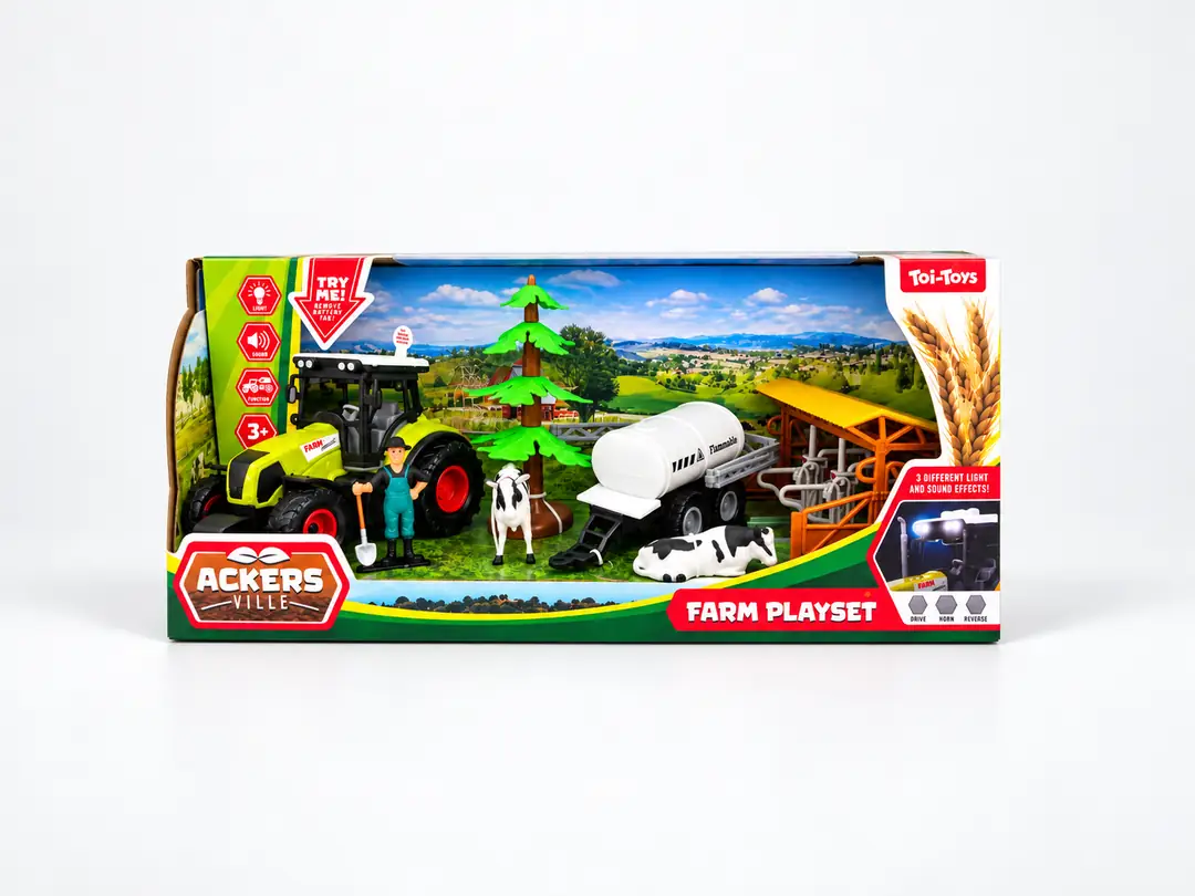 Toi-Toys Ackers Ville игровой набор «Ферма с трактором и животными»