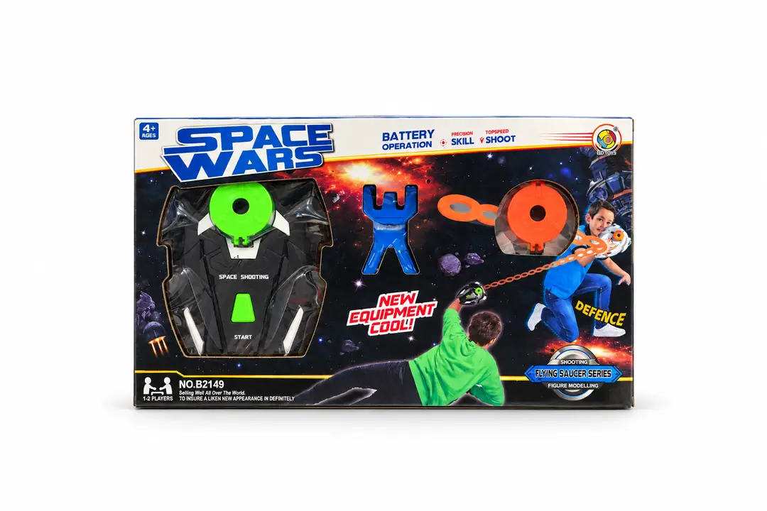 Almira Toys Space Wars: набор с запускателем летающего диска и мишенью, 2 игрока