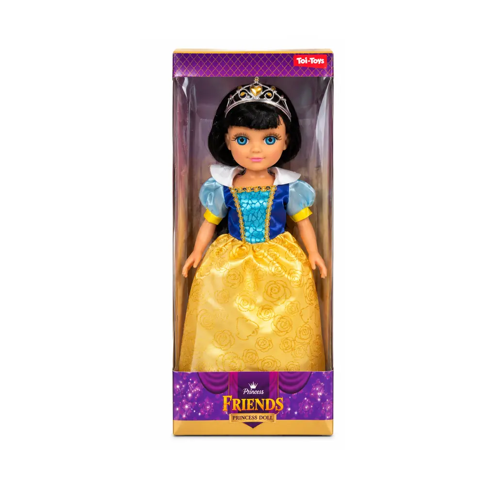 Princess Friends Taçlı Prenses Bebek – Sarı Elbiseli