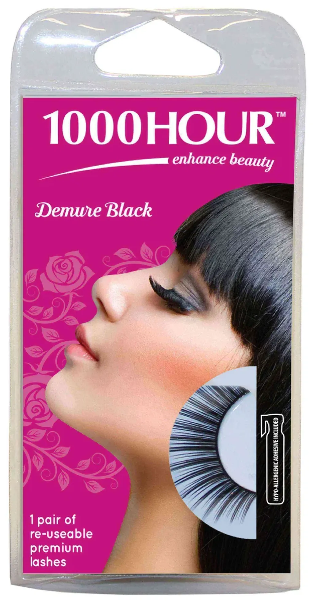 1000HOUR Demure Black False Eyelashes KOD:512